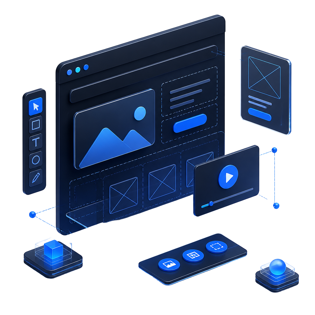 Illustration d'un site internet premium responsive avec indicateur de performance